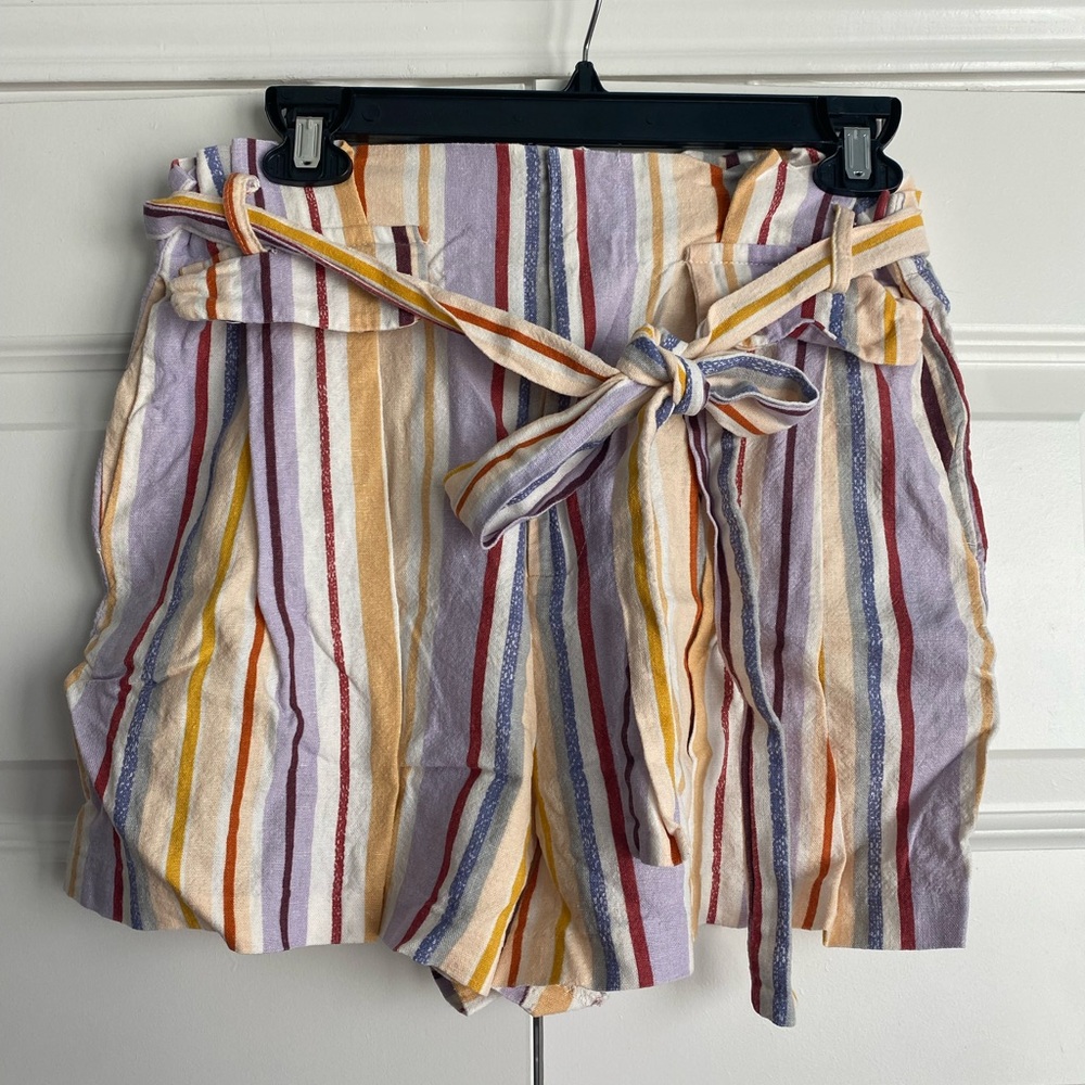 Mustard Seed High Waist Striped Shorts